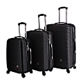 InUSA Royal ABS Rolling Luggage Set, Black, Set Of 3 Pieces 1 thumbnail image