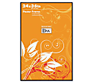 DAX U-Channel Wall Poster Frames - Holds 24" x 36" Insert - Wall Mountable - Vertical, Horizontal - 1 Each - Plastic - Black 1 thumbnail image