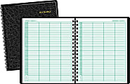 AT-A-GLANCE® 30% Recycled 4-Person Daily Appointment Book, 8" x 10 7/8", Black, January–December 2016
