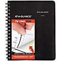 2024 AT-A-GLANCE® QuickNotes Weekly/Monthly Planner, 6-1/2" x 8-3/4", Black, January to December 2024, 76025205
