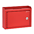 Alpine AdirOffice Medium Size Steel Multi-Purpose Suggestion Drop Box, 7-1/2”H x 9-13/16”W, 3-7/16”D, Red 1 thumbnail image