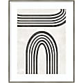 Amanti Art Modern Arc III by June Erica Vess Wood Framed Wall Art Print, 24”W x 30”H, White