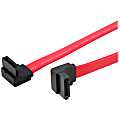 StarTech.com 36in Right Angle SATA Cable - Female SATA - Female SATA - 3ft - Red 1 thumbnail image