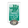 Pulling Together Lapel Pin, 5/8" x 7/8", Antiqued Gold