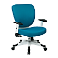 Office Star™ Space Seating Professional Deluxe Mesh Mid-Back Task Chair, Blue/White