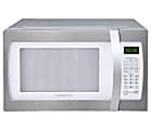 Farberware Professional 1.3 Cu. Ft. 1100-Watt Microwave Oven, White/Platinum