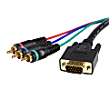 StarTech.com Cable adapter - RCA breakout - HD15 (m) - component (f) - 3 ft 1 thumbnail image