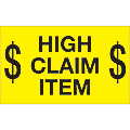 Tape Logic® Preprinted Special Handling Labels, DL1199, $ High Claim Item $, Rectangle, 3" x 5", Fluorescent Yellow, Roll Of 500 1 thumbnail image
