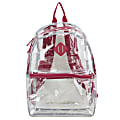 Eastsport Clear PVC Backpack, Red 1 thumbnail image