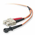 Belkin Fiber Optic Duplex Patch Cable - MT-RJ Male - SC Male - 3.28ft - Orange