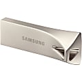 Samsung USB 3.1 Flash Drive BAR Plus 128GB Champagne Silver - 128 GB - USB 3.1 - Champagne Silver - 5 Year Warranty