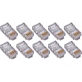 4XEM 50 Pack Cat6 RJ45 Modular Ethernet Plugs for Stranded or Solid CAT6 Cable - 50 Pack Modular RJ45 Ethernet ends  - 4X50PKC6 1 thumbnail image