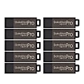 Centon DataStick Pro USB 2.0 Flash Drives, 4GB, Gray, Pack Of 10 Drives 1 thumbnail image