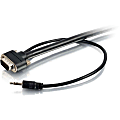 C2G 35ft VGA Video + 3.5mm AUX Stereo Audio Cable - In Wall CMG-Rated - M/M - 35 ft Mini-phone/VGA A/V Cable  - 50229 1 thumbnail image