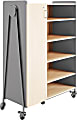 Safco® Whiffle Triple-Column 13-Drawer Rolling Storage Cabinet, 60"H x 43-1/4"W x 19-3/4"D, Gray 1 thumbnail image