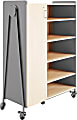 Safco® Whiffle Triple-Column 13-Drawer Rolling Storage Cabinet, 60"H x 43-1/4"W x 19-3/4"D, Gray