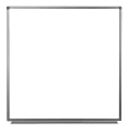 Luxor Magnetic Dry-Erase Whiteboard, 48" x 48", Aluminum Frame With Silver Finish