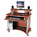 Office Depot® Brand Computer Cart With USB Hub, 29 1/8"H x 35 11/16"W x 19 9/16"D, Expert Plum 1 thumbnail image