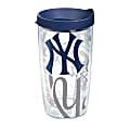 Tervis Genuine MLB Tumbler With Lid, New York Yankees, 16 Oz, Clear 1 thumbnail image