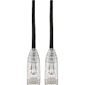 Tripp Lite Cat6 UTP Patch Cable (RJ45) - M/M, Gigabit, Snagless, Molded, Slim, Black, 2 ft - 2 ft Category 6 Network Cable  - N201S02BK 1 thumbnail image