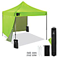 Ergodyne SHAX 6051 Heavy-Duty Pop-Up Tent Kit, 10' x 10', Lime