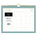 Wall Calendar AG Splatter Dot Jade - 11x8.75 AY26-27 Monthly Safety Wirebound - 1 thumbnail image