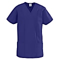 Medline ComfortEase™ Polyester/Cotton 2-Pocket Ladies' Crossover Tunic Scrub Top, XL, Purple