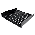 StarTech.com 2U 16in Universal Vented Rack Mount Cantilever Shelf - Fixed Server Rack Cabinet Shelf - 50lbs / 23kg