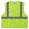 Ergodyne GloWear® Breakaway Mesh Hi-Vis Type-R Class 2 Safety Vest, 2X, Lime