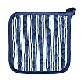 Better Houseware Striped Pot Holder, 7" x 7", Blue 1 thumbnail image