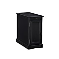 Powell Girotti Accent Table With Storage, 23-1/2"H x 12"W x 24"D, Black