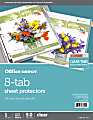 Office Depot® Brand Tabbed Sheet Protectors, 8-1/2" x 11", 8-Tab, Clear 1 thumbnail image
