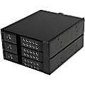 StarTech.com 3 Bay Aluminum Trayless Hot Swap Mobile Rack Backplane for 3.5in SAS II/SATA III - 6 Gbps HDD