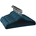 Elama Flocked Velvet Clothes Hangers, Adult, Blue, Pack Of 50 1 thumbnail image