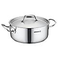 Korkmaz Gastro Proline Stainless Steel Low Casserole With Lid, 4.5 Liter, Silver 1 thumbnail image