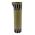 PAP-R Tubular Coin Wrappers - Total $2.00 in 40 Coins of 5¢ Denomination - Heavy Duty, Burst Resistant - Kraft - Blue 1 thumbnail image