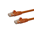 StarTech.com 35ft CAT6 Ethernet Cable - Orange Snagless Gigabit CAT 6 Wire - 35ft Orange CAT6 up to 160ft - 650MHz - 35 foot UL ETL verified Snagless UTP RJ45 patch/network cord