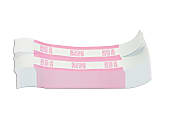 Currency Straps, Pink, $250, Pack Of 1,000