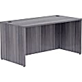 Lorell® Essentials 60"W Computer Desk, Weathered Charcoal