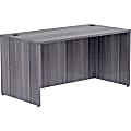 Lorell® Essentials 60"W Desk, Weathered Charcoal