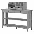 Bush® Furniture Salinas Console Table With Storage And Desktop Organizers, Cape Cod Gray, Standard Delivery 1 thumbnail image