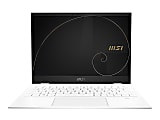 MSI A11MT-020 13.4" Touchscreen 2 in 1 Notebook - Full HD Plus - 1920 x 1200 - Intel Core i7 (11th Gen) i7-1185G7 1.20 GHz - 32 GB RAM - 1 TB SSD - Pure White - Windows 10 Pro - Intel Iris Xe Graphics - 20 Hour Battery