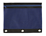 Office Depot® Brand 3-Ring Mesh Pencil Pouch, 8" x 10-1/4", Blue 1 thumbnail image