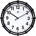 Infinity Instruments Skipper Wall Clock, 16"H x 16"W x 2"D, Black 1 thumbnail image