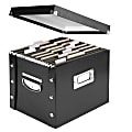 Snap N Store® Storage File Standard-Duty Storage Box, Letter/Legal Size, 70% Recycled, Black 1 thumbnail image