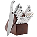Henckels Statement 15-Piece Knife Block Set, White/Brown 1 thumbnail image