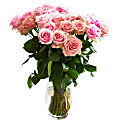 Rose Farmers Bi-Color Eyecatcher Long Stem Roses, Pink, Box Of 48 Roses 1 thumbnail image