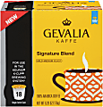 Gevalia Signature Blend Coffee Single Serve Cups, 6.2 Oz., Box Of 18