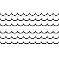 Teacher Created Resources Scalloped Border Trim Pack, 35’, White/Black, Set Of 6 Packs 1 thumbnail image