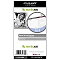 Day Runner® Monthly Planner Refill, 3-3/4" x 6-3/4", Gray/Red, January to December 2020, 063-685Y 1 thumbnail image